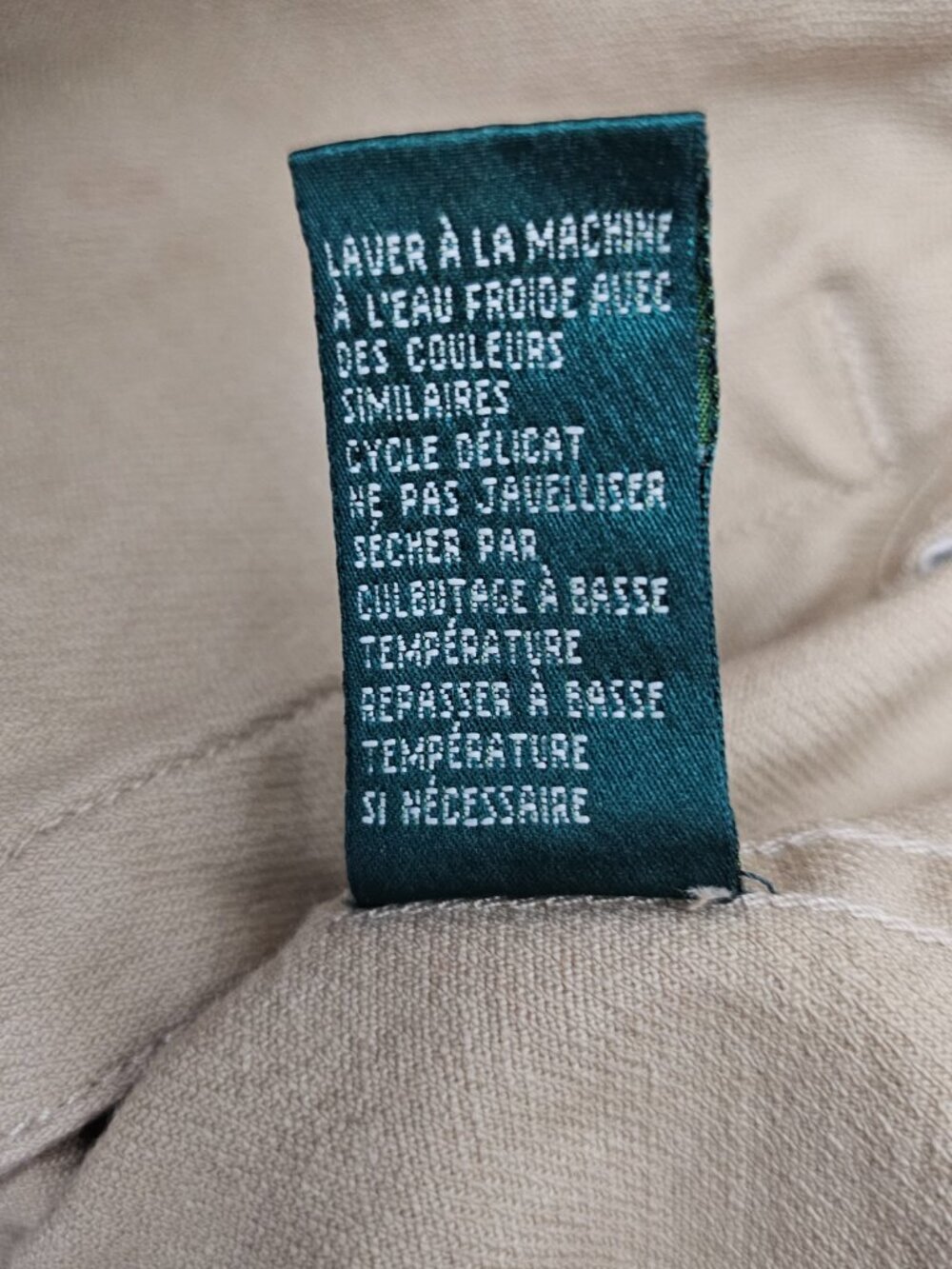 Lauren Jeans Co Ralph Lauren Denim Cotton Boho Corduroy Collar Tan Jacket M Y2K - Picture 10 of 11